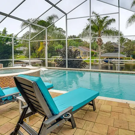 On-Site Canal Access Luxe Home In Palm Coast!